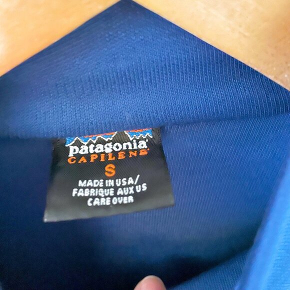 Patagonia Men's Half Zip Capilene Mock Neck Base Layer, Size Small - Picture 3 of 4